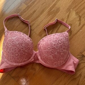 Aerie Floral Lace Pink Bra